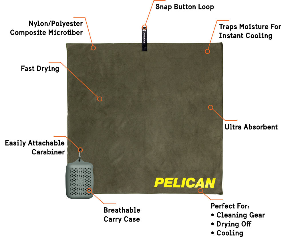 Multi-Use Towel  Feature Callouts